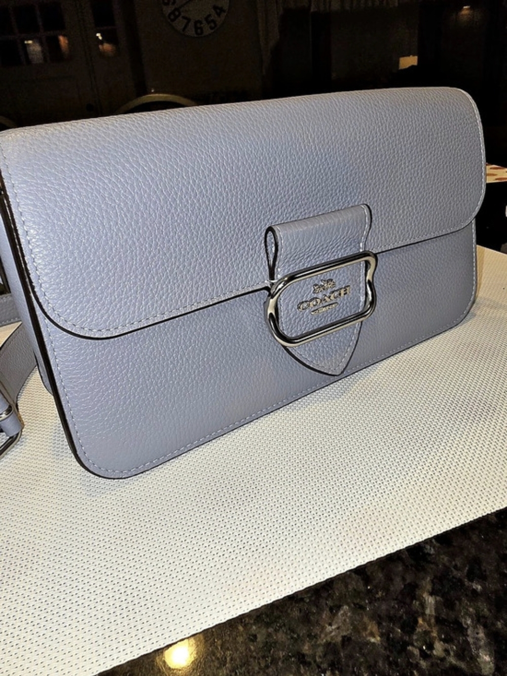 Coach Hutton Shoulder Bag Crossbody in Blue